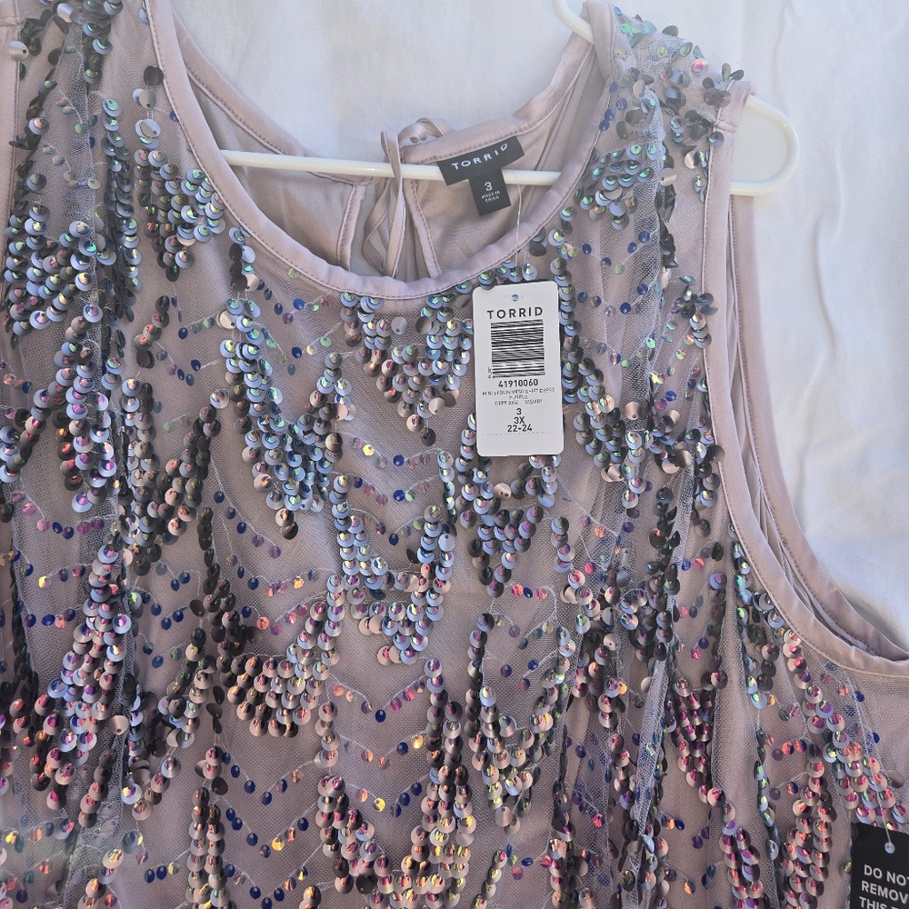 Torrid Multicolor Sequin Mini Dress - Picture 5 of 5